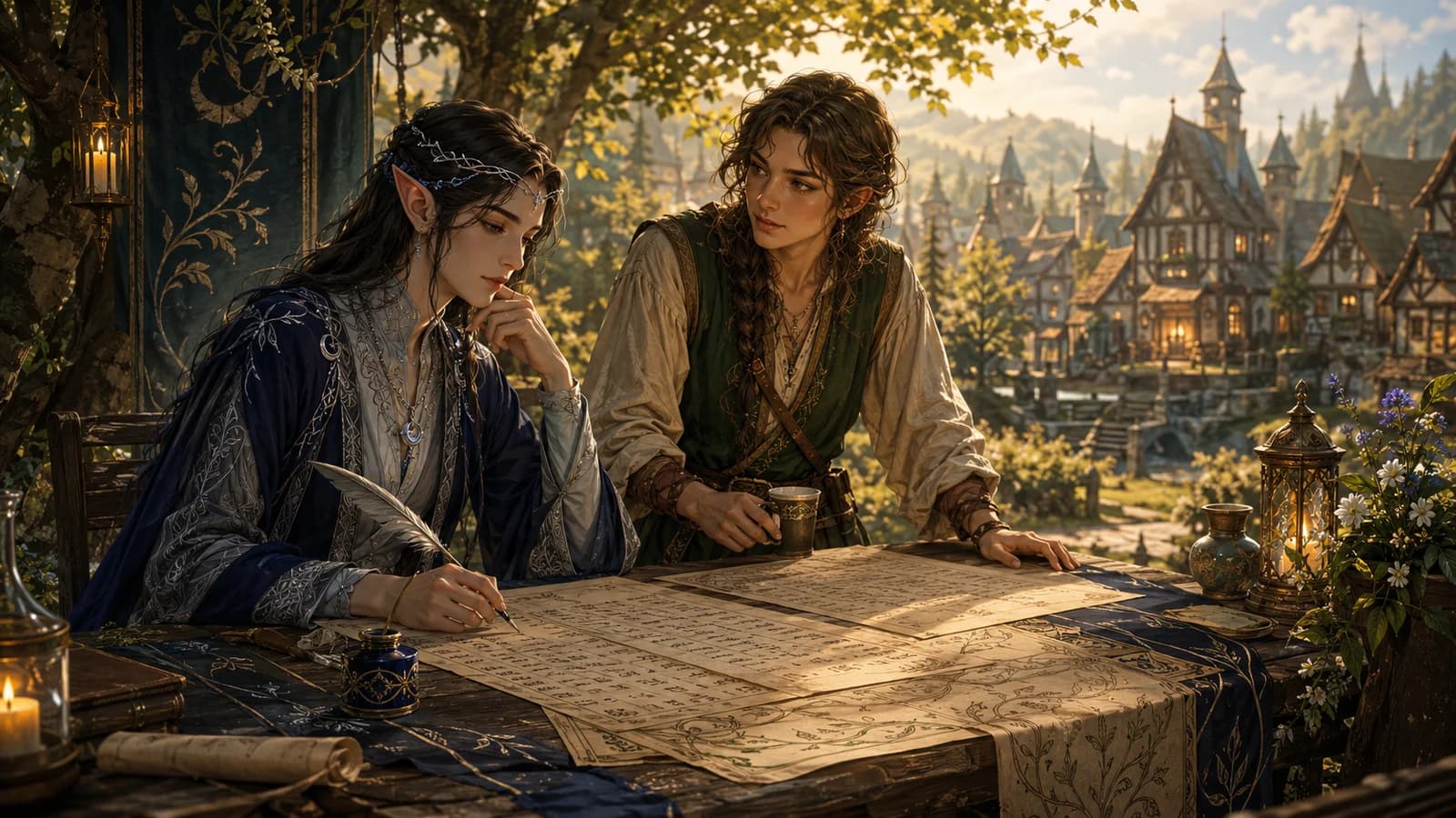 A curated half-elf naming guide with human-elven blends, D&D-ready adventurer names, court names, wanderer names, and practical advice for choosing the right style.