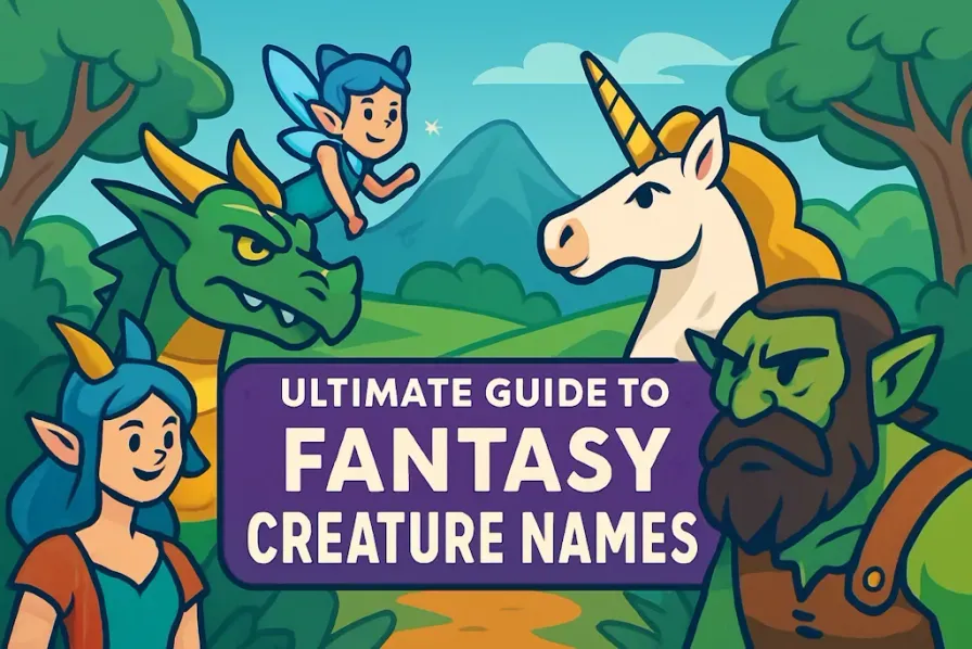 A comprehensive guide to naming conventions for fantasy creatures in your stories, games, and creative projects.