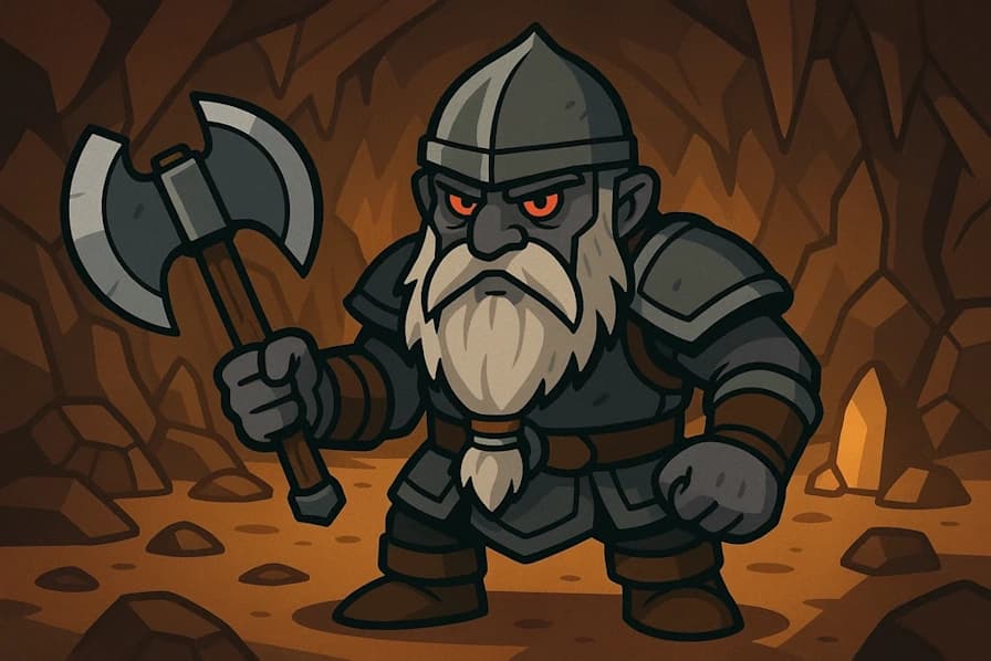 Generate names for gray dwarves, the evil cousins of mountain dwarves from the Underdark.