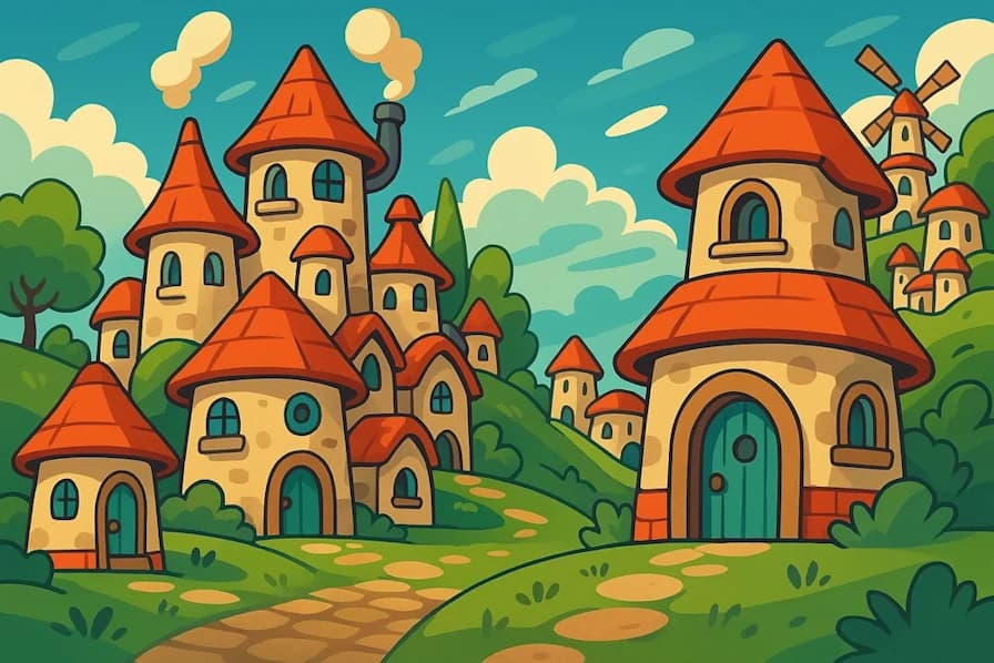 Generate whimsical gnomish city names for underground settlements, technological workshops, and inventive communities.