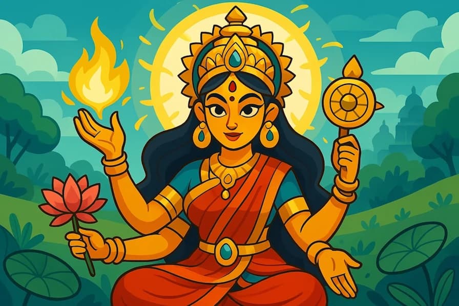 Generate sacred names inspired by gods and goddesses from Hindu mythology and tradition.