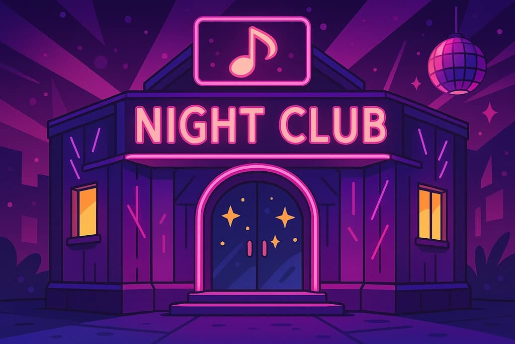 Generate exciting names for nightlife venues, dance clubs, and entertainment establishments.