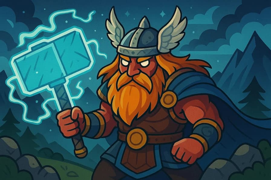 Generate powerful names inspired by gods and goddesses from Norse mythology and Viking lore.
