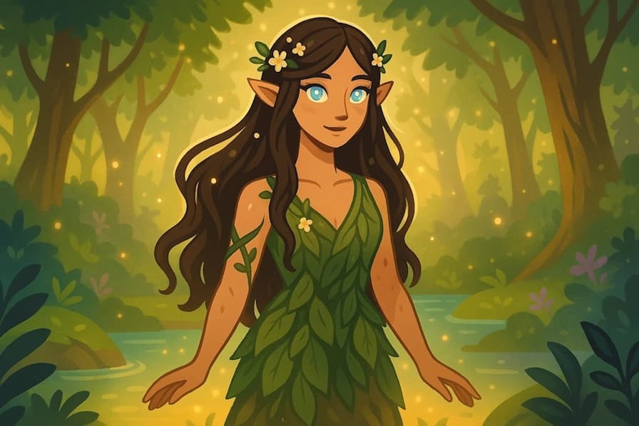 Generate names for divine nature spirits associated with natural features like springs and forests.