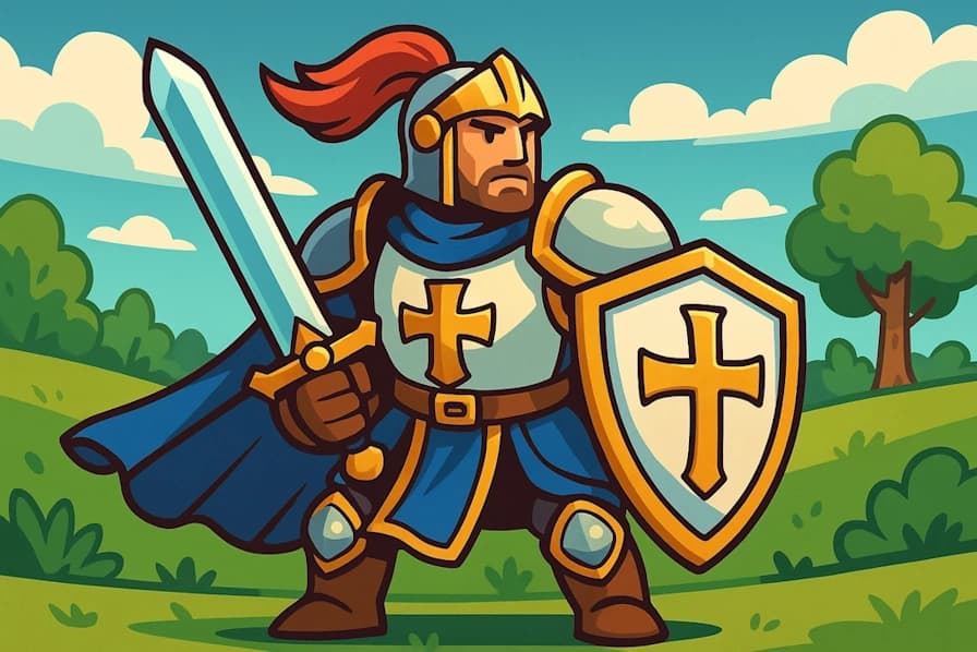 Generate names for holy warriors who combine divine magic with righteous combat.