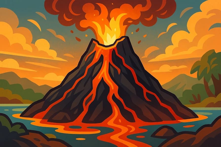 Generate dramatic fantasy volcano names for fiery peaks, ancient calderas, and elemental fire mountains.