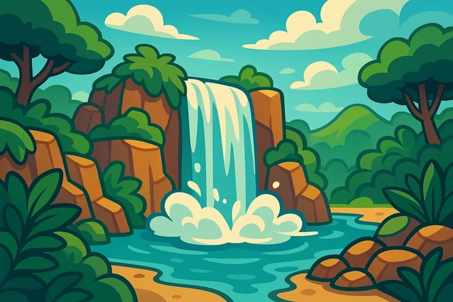 Generate magical waterfall names for cascading wonders, sacred falls, and mystical water features.