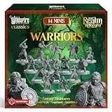 Warriors Class Set - Barbarians, Fighters, Monks - Characters, NPC for DND Miniatures Bulk I 28mm Dungeon Dragons D&D Miniatures I DND Minis D&D Figures I Pathfinder, Daggerheart, Realm Reforged