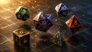 Roll d20s, d6 pools, percentile dice, advantage, disadvantage, and custom dice notation for tabletop RPG sessions.