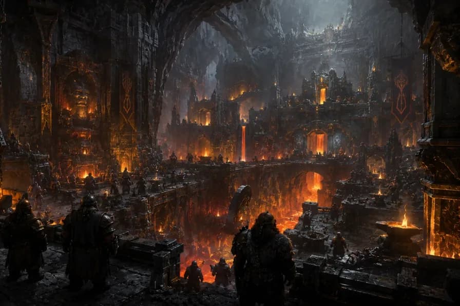 A dark dwarf naming guide with 250+ duergar names for RPG characters, Underdark clans, harsh tunnel warriors, forge tyrants, and gray dwarf villains.