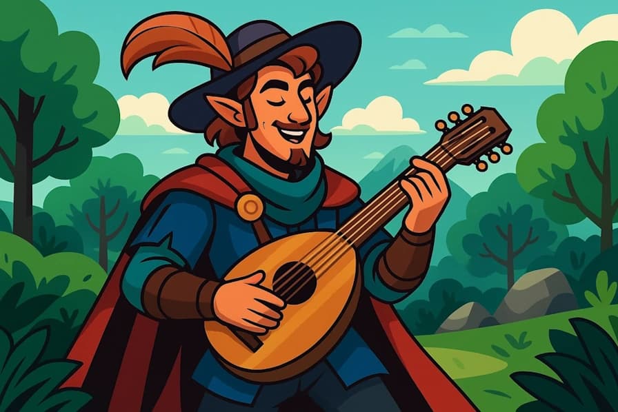 Generate names for charismatic performers who weave magic through music and storytelling.