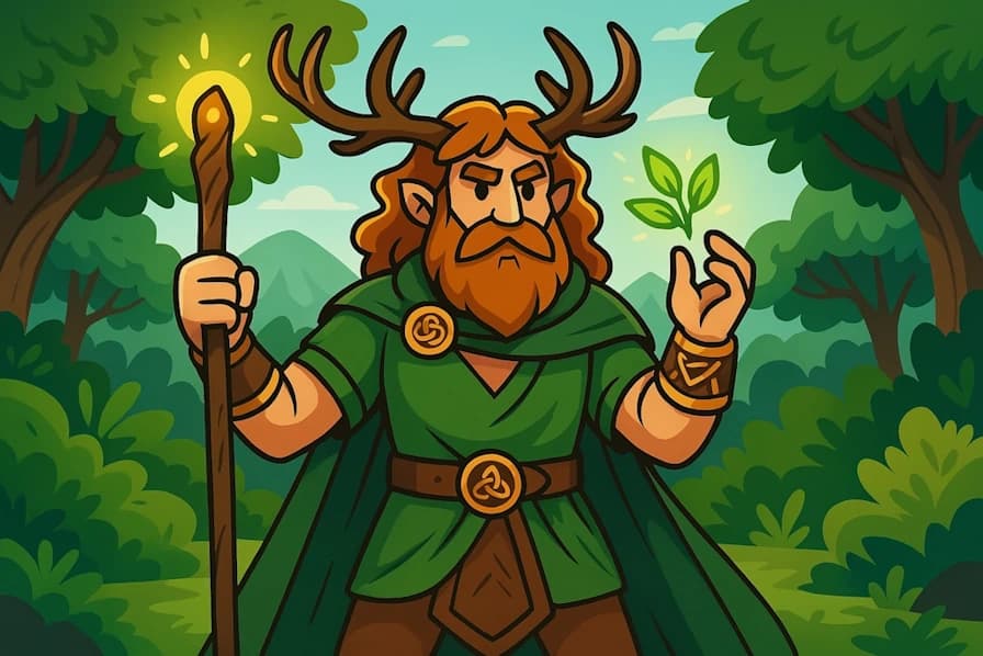 Generate mystical names inspired by gods and goddesses from Celtic mythology and druids.