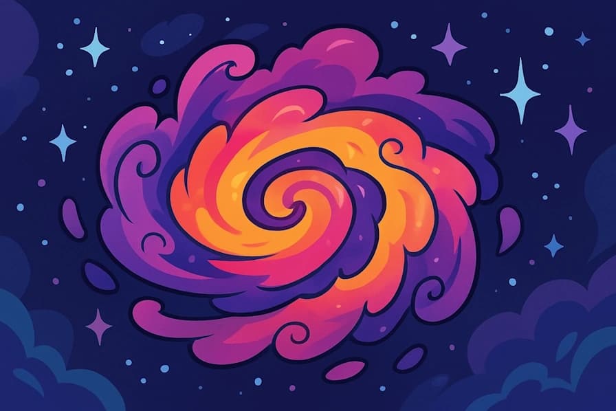 Generate ethereal names for colorful clouds of gas and dust in interstellar space.