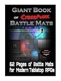 Loke Giant Book of Cyberpunk Battle Mats , Red