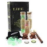 Dahan Dice D&D Druid and Cleric Gift Set with Dice, Box, D20 Stand and Tokens