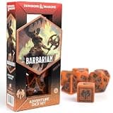 D&D Adventure Dice (Barbarian Class: Orange)