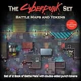 The Cyberpunk Set: Books of Battle Mats & Tokens for Cyberpunk RED by Loke | Ages 14+ | Battle Mat for Roleplaying Games