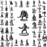 Path Gaming 50 Unique Miniatures Fantasy Tabletop RPG Figures for Dungeons and Dragons, Pathfinder Roleplaying Games, Bulk Unpainted, Great for D&D