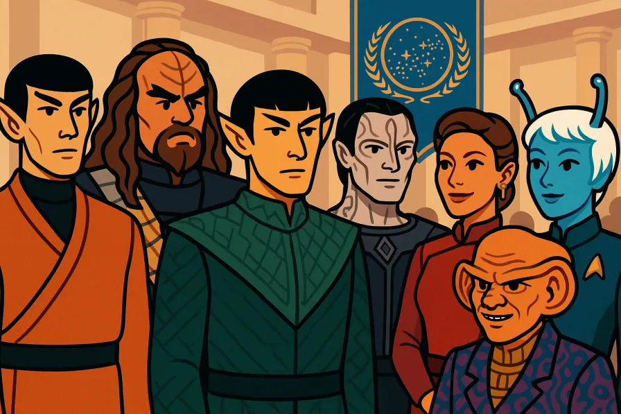 Diverse Star Trek species showing naming conventions and cultural characteristics