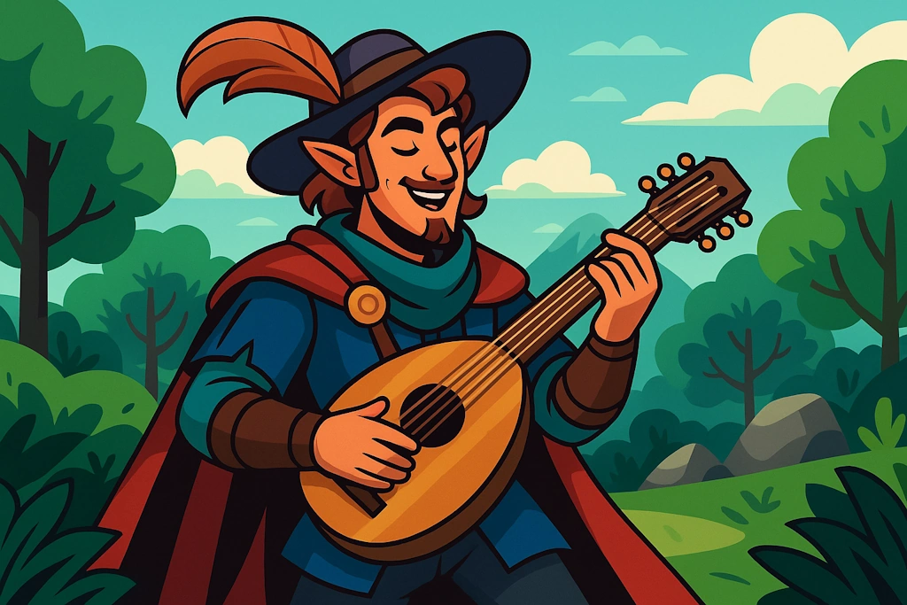 Generate names for charismatic bards who weave magic through music and storytelling.