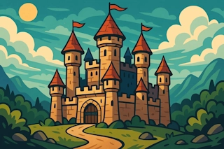 Generate evocative names for castles, fortresses, and other grand strongholds, drawing inspiration from medieval architecture and heraldic traditions.