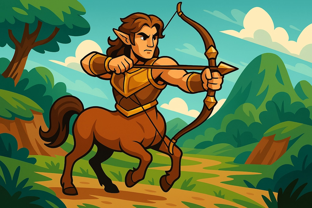 Generate names for centaurs, the mythical half-human, half-horse beings from Greek mythology. Names follow ancient Greek naming conventions and patterns.