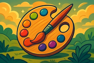 Generate color names ranging from basic chromatic terms to complex color variations. Includes primary colors, secondary colors, and specialized color names derived from nature, minerals, and artistic traditions.