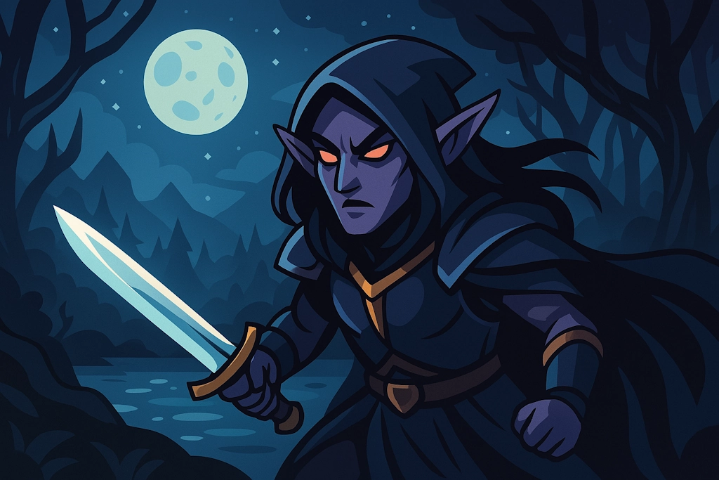 Generate names for dark elves, the sinister and mysterious underground dwelling kin of the elven race.