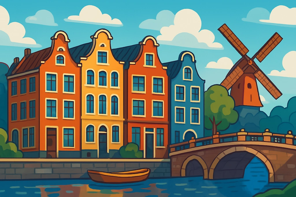 Generate authentic Dutch city names based on historical water management, medieval trade routes, and Low Countries linguistics.