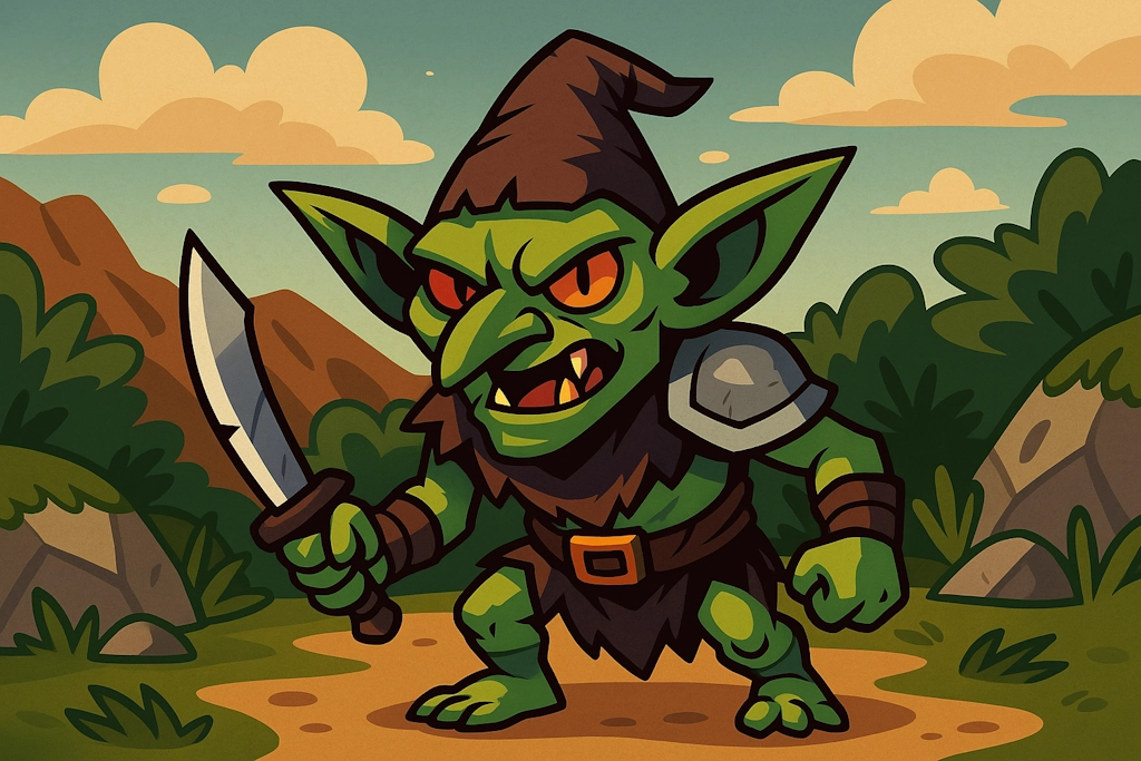 Generate names for goblins, the clever and mischievous fantasy creatures known for their distinctive naming patterns.
