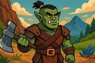 Generate authentic half-orc names combining the raw power of orcish naming conventions with human cultural elements. Create names for characters that embody both heritages, from predominantly orcish to human-influenced combinations.