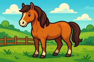 Generate beautiful horse names for racing thoroughbreds, ranch quarter horses, mystical unicorns, and horses of all colors and breeds.