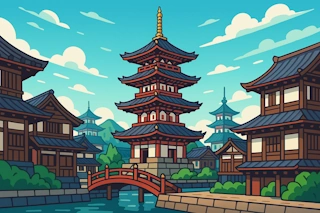 Generate authentic Japanese city names, both real and imaginary, based on traditional naming patterns and historical roots.