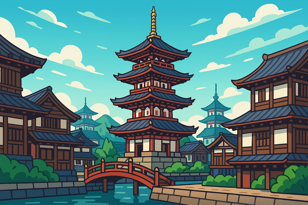 Generate authentic Japanese city names, both real and imaginary, based on traditional naming patterns and historical roots.