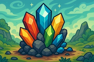 Generate names for minerals, both real and imaginary. Perfect for geology, worldbuilding, or creating fictional mineral resources.