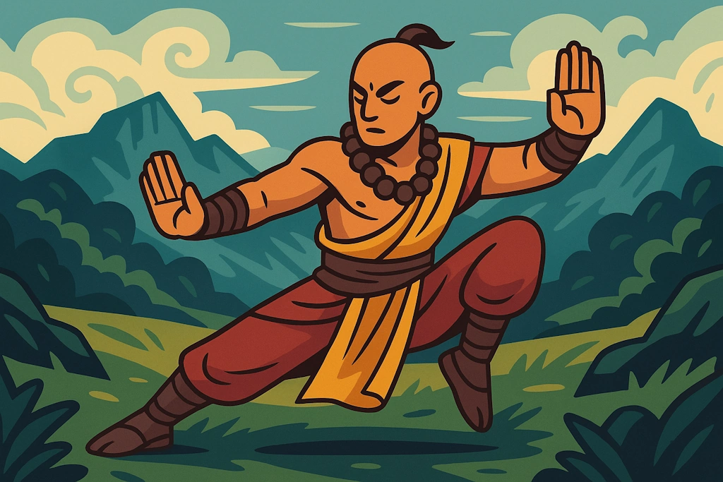 Generate names for disciplined monks who combine martial arts mastery with spiritual enlightenment.