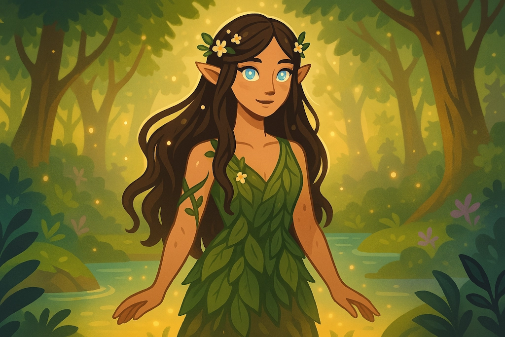 Generate names for nymphs, the divine spirits of nature from Greek mythology who embodied various features of the natural world.
