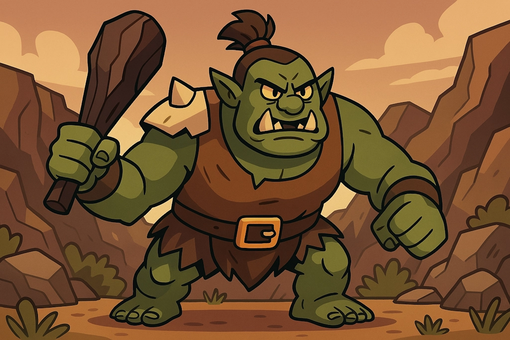 Generate names for ogres, the massive and powerful creatures of folklore and fantasy, known for their great strength and primal nature.