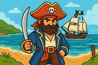 Generate swashbuckling pirate names from the golden age of piracy. Create names for seafaring rogues, inspired by historical pirates from the Caribbean and beyond.
