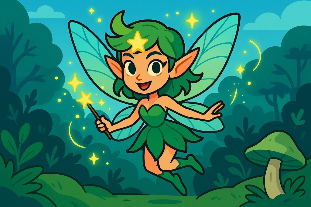 Generate whimsical and magical pixie names inspired by nature, light, and fae folklore.
