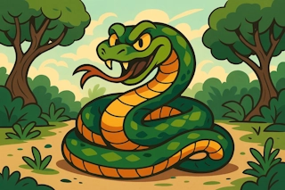 Generate a snake species name, including common and exotic varieties from around the world. Names range from well-known venomous species to rare and elusive serpents.