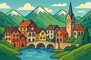 Generate a Swiss city name, either real or imaginary, based on Swiss naming patterns and linguistics.