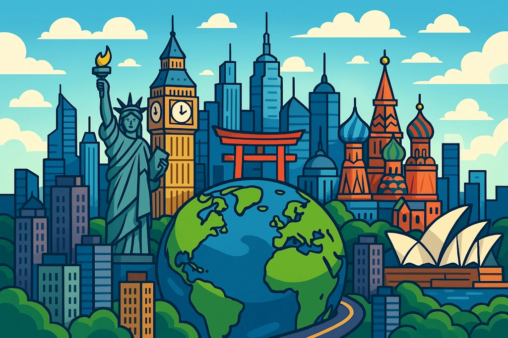 Generate authentic or imaginary city names inspired by global naming patterns and cultural traditions.