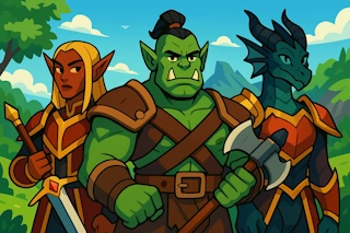 Generate authentic World of Warcraft Horde character names for different races, following Blizzard's established naming conventions.